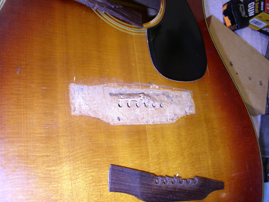Gibson SJ Deluxe Acoustic Guitar Repair (Bridge & Face)